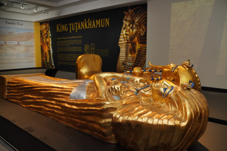 An artwork from the King Tut exhibition