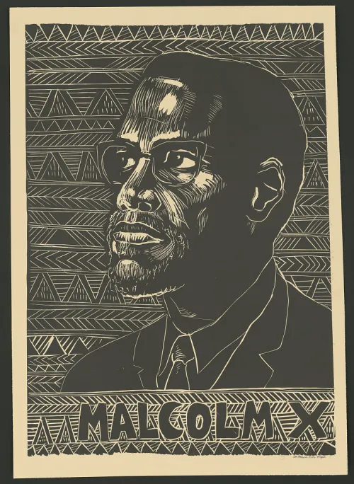 ★ Malcolm X★Holliday&Brown ネクタイ 14005176_110223-wabc-malcolm-x