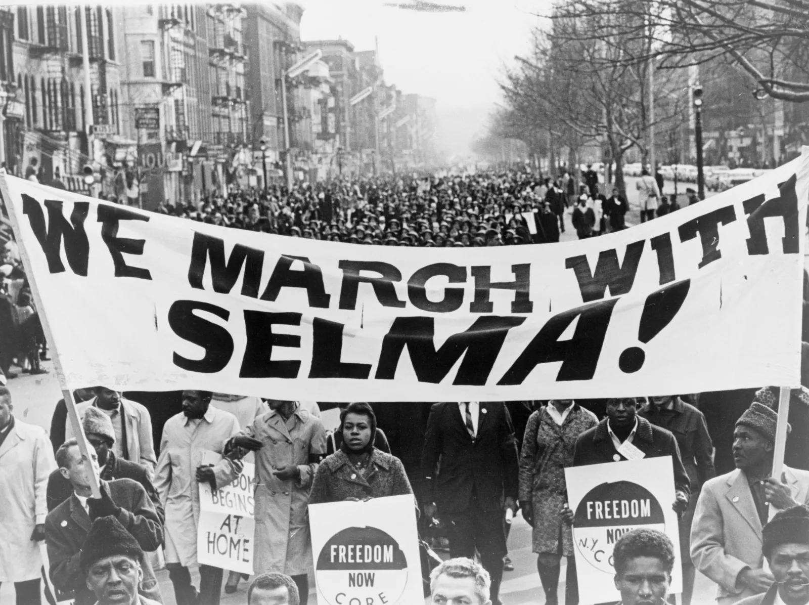 Selma march banner