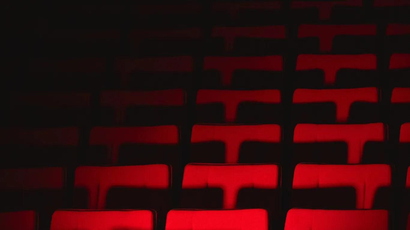 Red theater seats