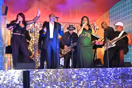 Musicians on stage