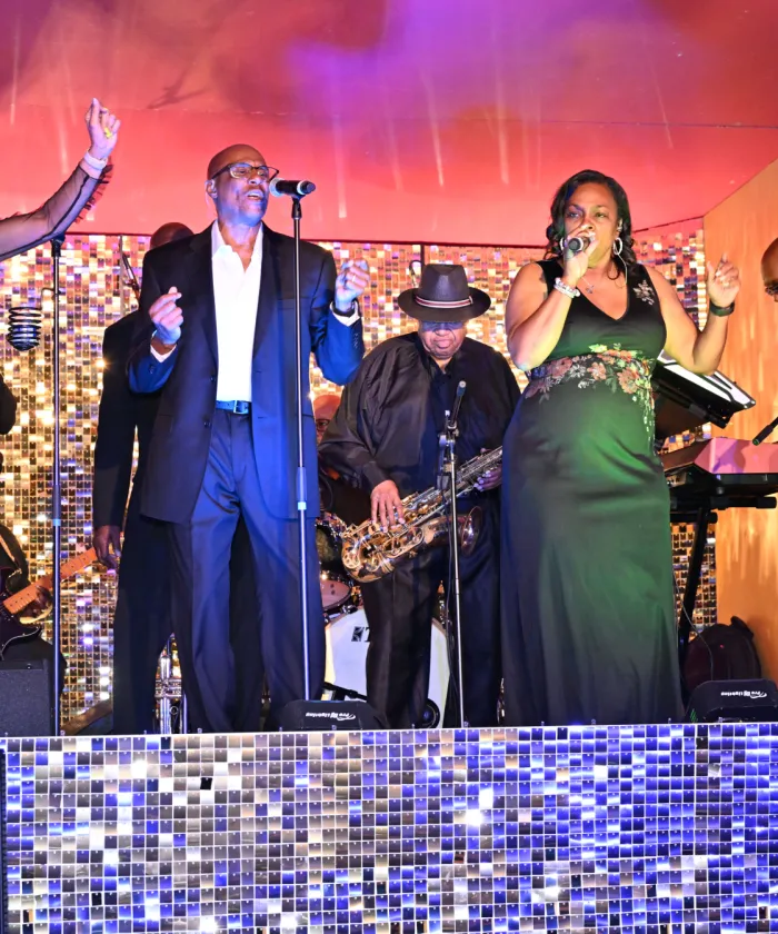 Musicians on stage